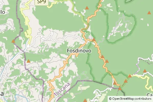 Mapa Fosdinovo