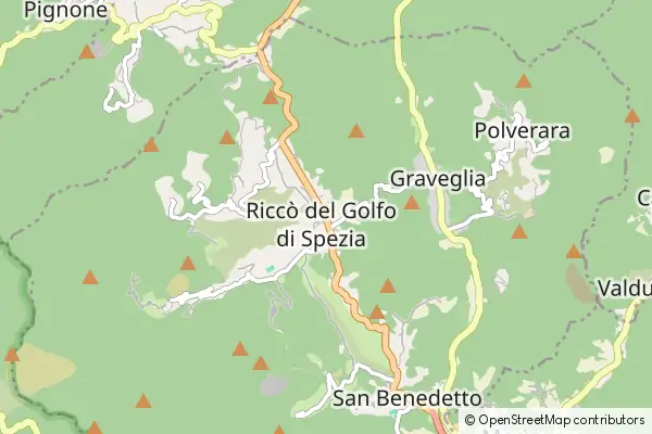 Mapa Ricco del Golfo di Spezia