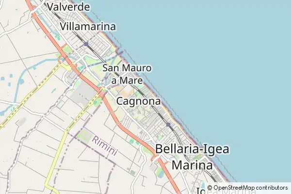 Mapa Bellaria-Igea Marina