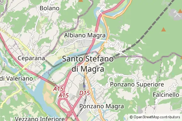 Mapa Santo Stefano di Magra