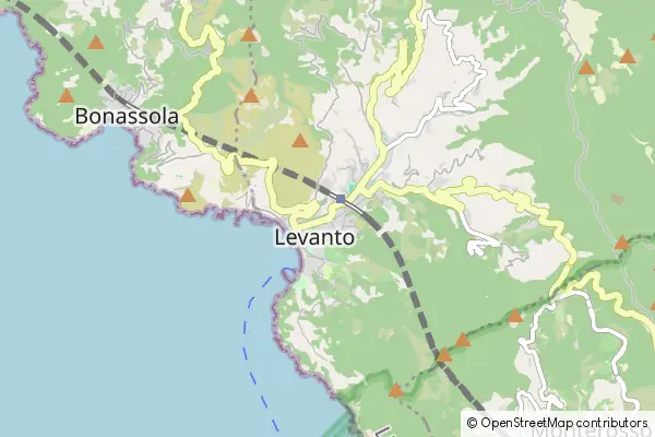 Mapa Levanto