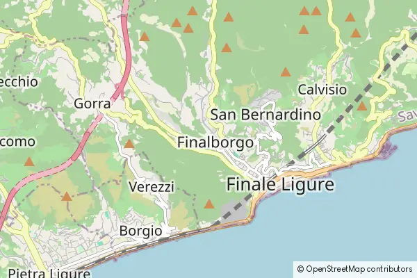 Mapa Finalborgo