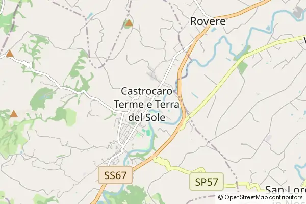 Mapa Castrocaro Terme e Terra del Sole