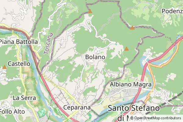 Mapa Bolano