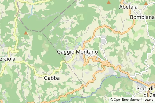 Mapa Gaggio Montano