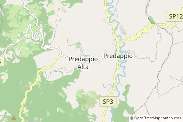 Mapa Predappio Alta