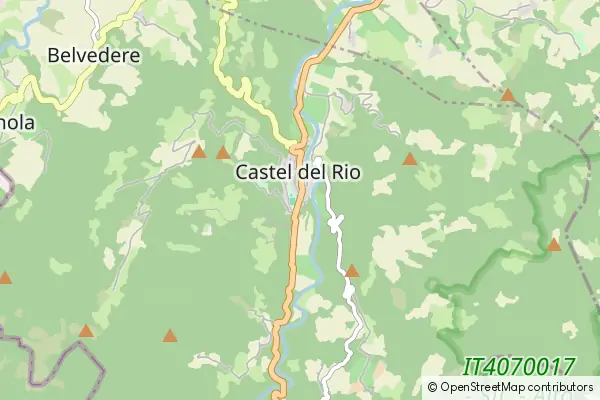 Mapa Castel del Rio