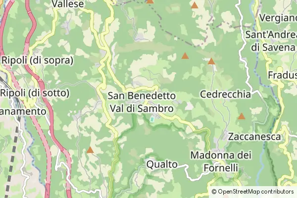 Mapa San Benedetto Val di Sambro