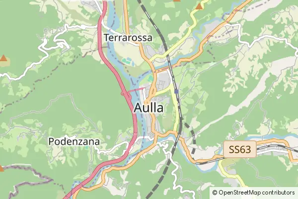 Mapa Aulla