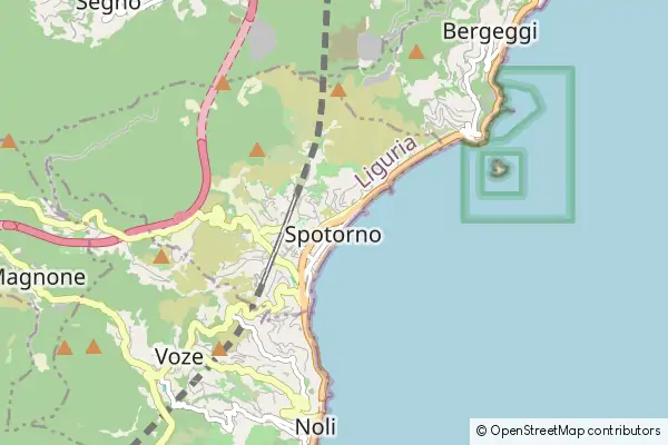 Mapa Spotorno