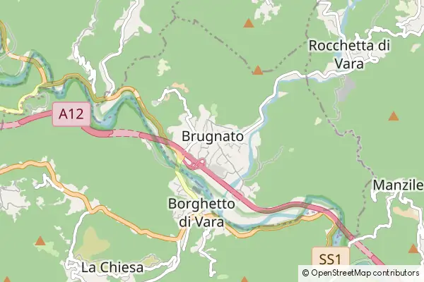 Mapa Brugnato