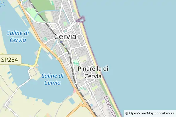 Mapa Cervia