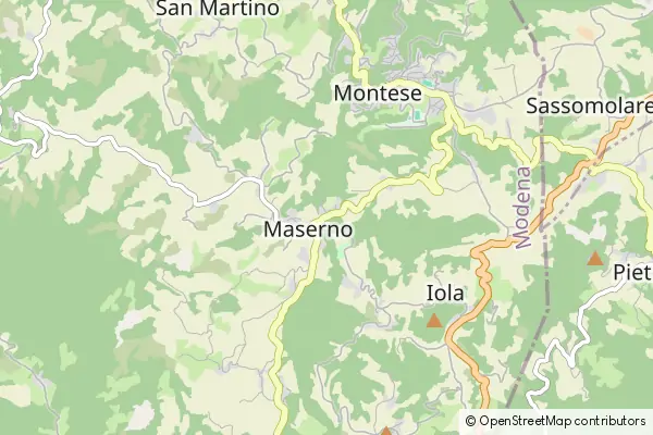 Mapa Maserno