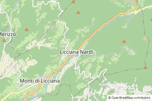 Mapa Licciana Nardi