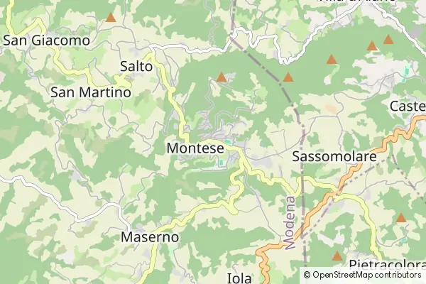 Mapa Montese