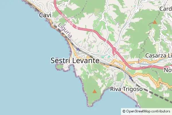 Mapa Sestri Levante