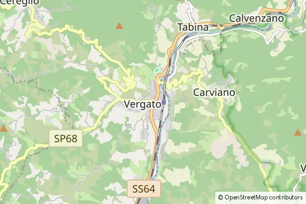 Mapa Vergato