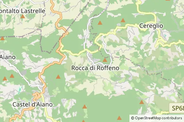 Mapa Rocca di Roffeno