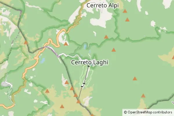 Mapa Cerreto Laghi