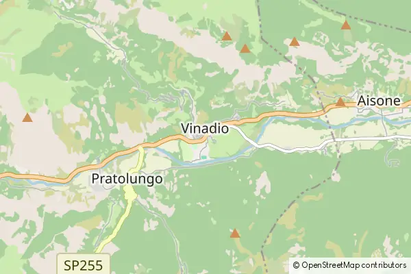 Mapa Vinadio