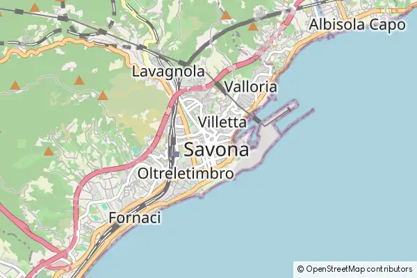 Mapa Savona