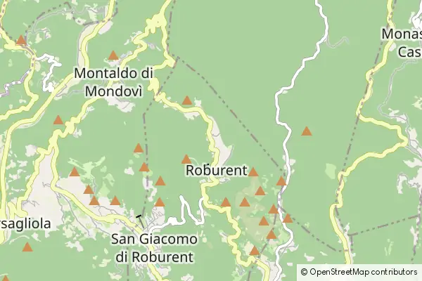 Mapa Roburent