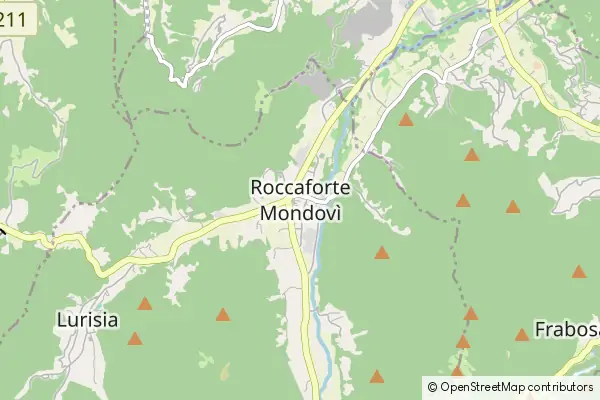 Mapa Roccaforte Mondovì