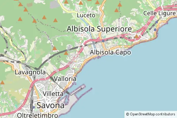 Mapa Albissola Marina