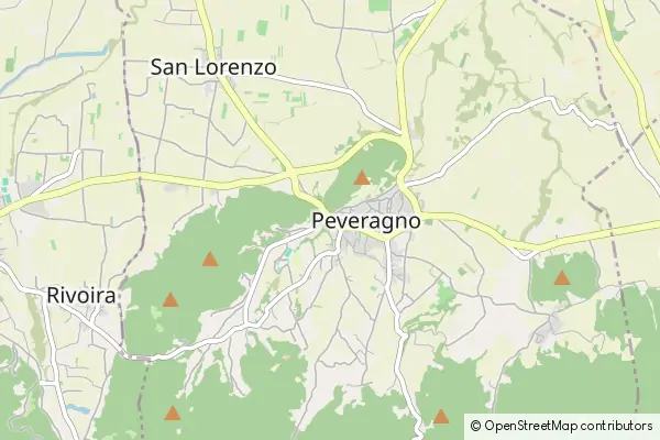 Mapa Peveragno