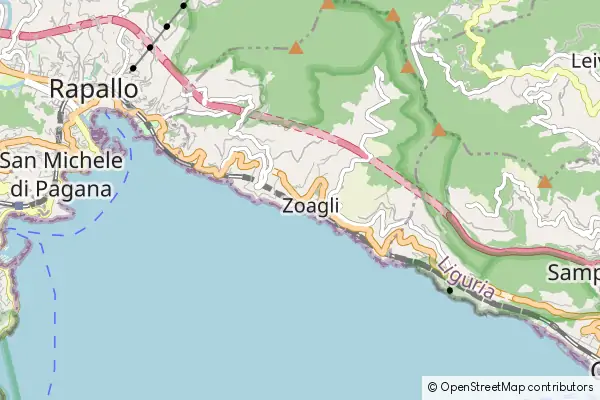 Mapa Zoagli