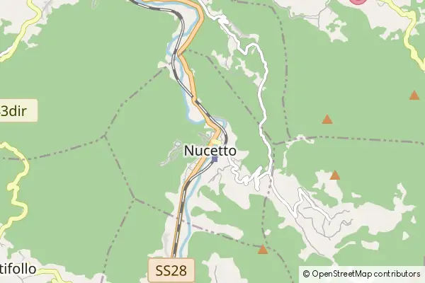 Mapa Nucetto