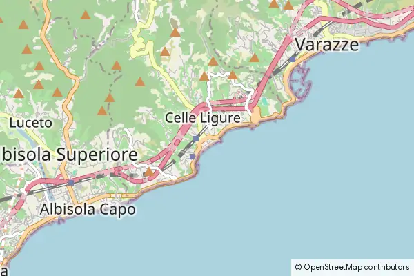 Mapa Celle Ligure