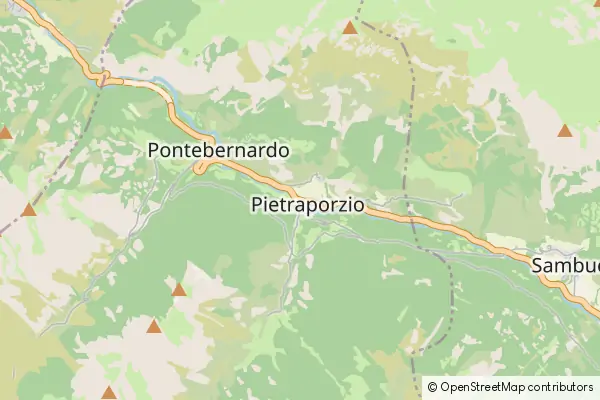 Mapa Pietraporzio