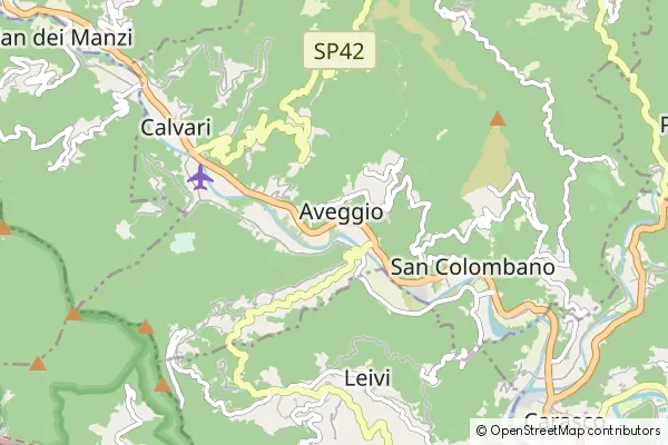 Mapa San Colombano Certenoli