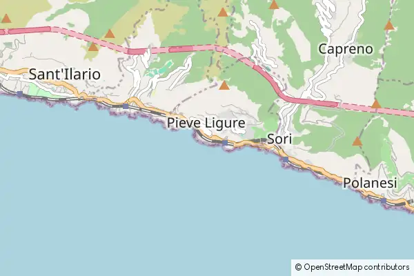 Mapa Pieve Ligure