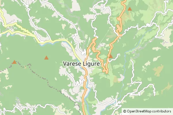 Mapa Varese Ligure