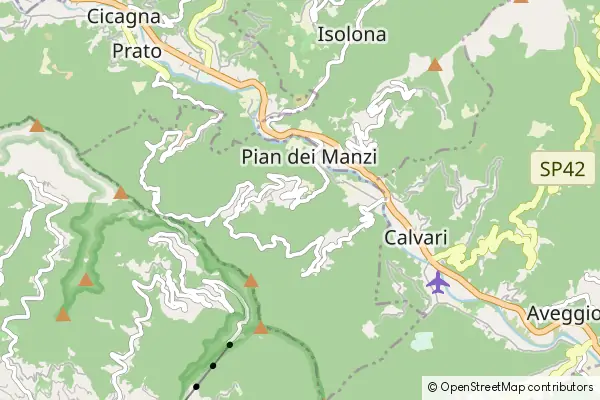 Mapa Coreglia Ligure