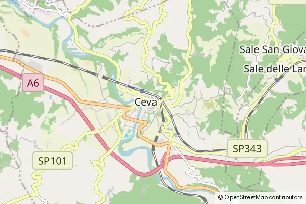 Mapa Ceva