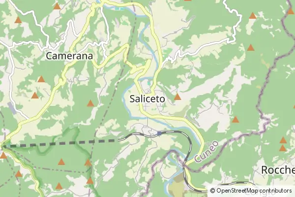 Mapa Saliceto