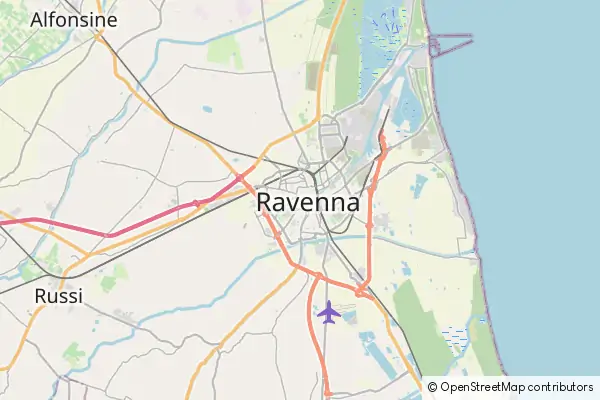 Mapa Rawenna