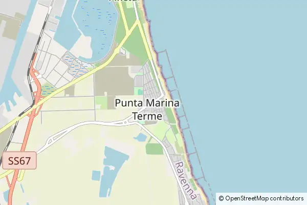 Mapa Punta Marina Terme