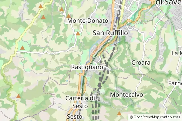 Mapa Rastignano