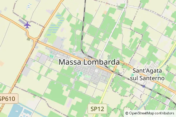 Mapa Massa Lombarda