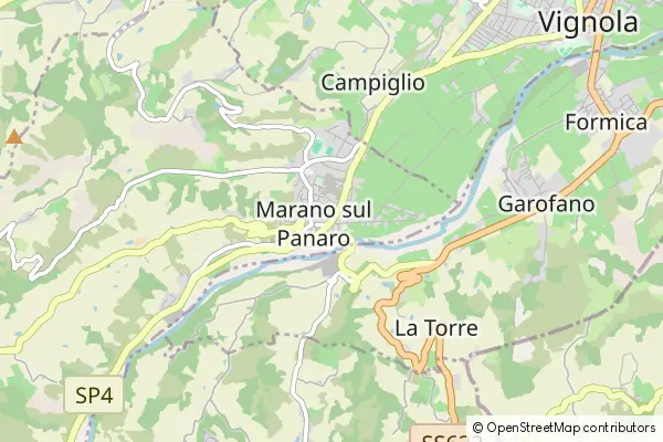 Mapa Marano sul Panaro