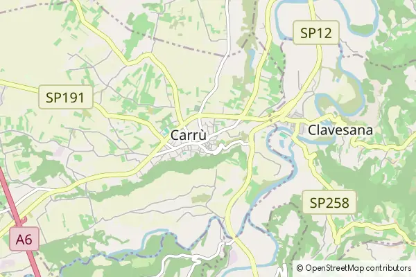 Mapa Carrù