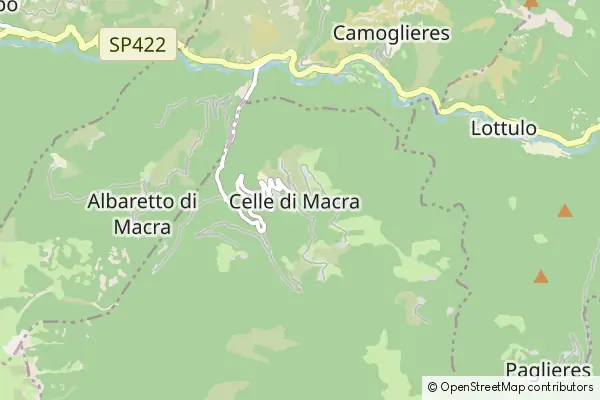 Mapa Celle di Macra