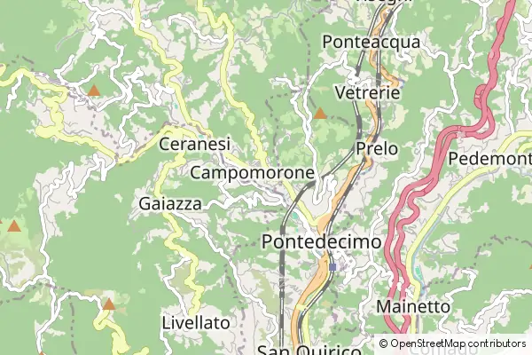 Mapa Campomorone