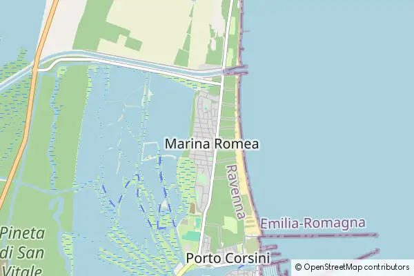 Mapa Marina Romea