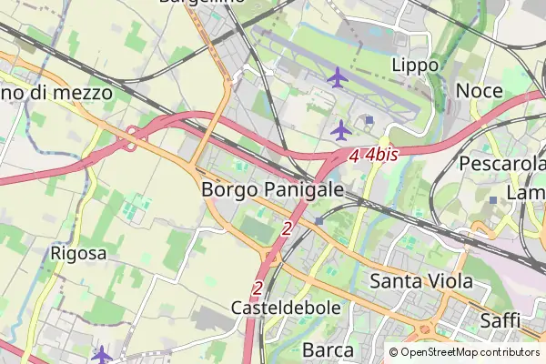 Mapa Borgo Panigale