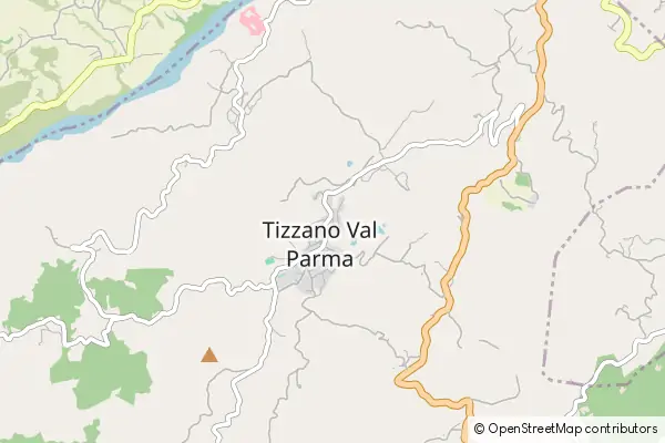 Mapa Tizzano Val Parma